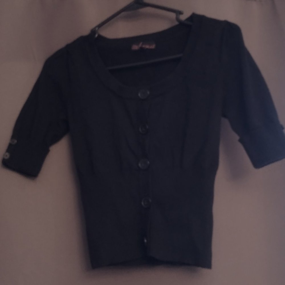 Takeout Short Sleeve Sweater - Size S